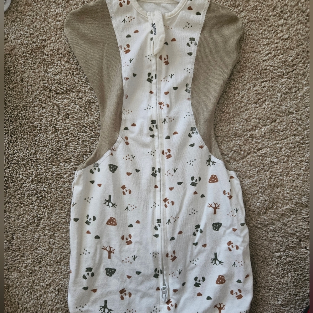 Cute Baby Sleeveless Onesie with Forest Print